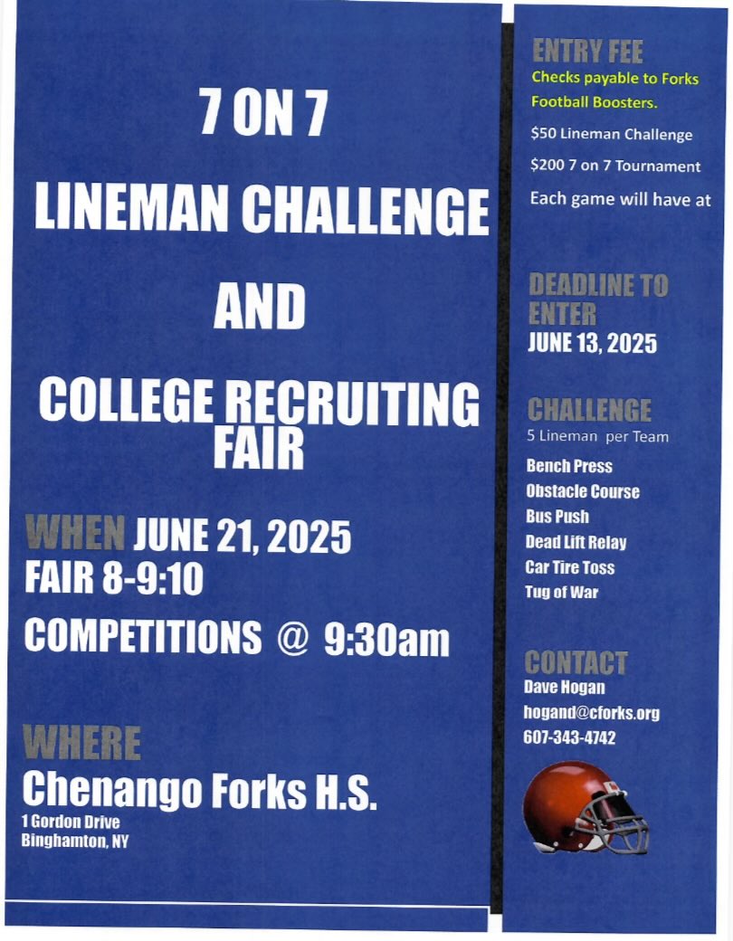 HartwickFball's tweet image. Hawks on the Move This Week! 🛫
📍 Monday–Tuesday: @CoachElmore70 will be in Rochester at the @TNTFootballCamp
📍 Wednesday: @CoachLegagneur will be at @StonyBrookFB
📍 Saturday: @CoachRogers13 & @CoachElmore70 head to the Section 4 Showcase at Chenango Forks
#SOAR 🔵⚪️