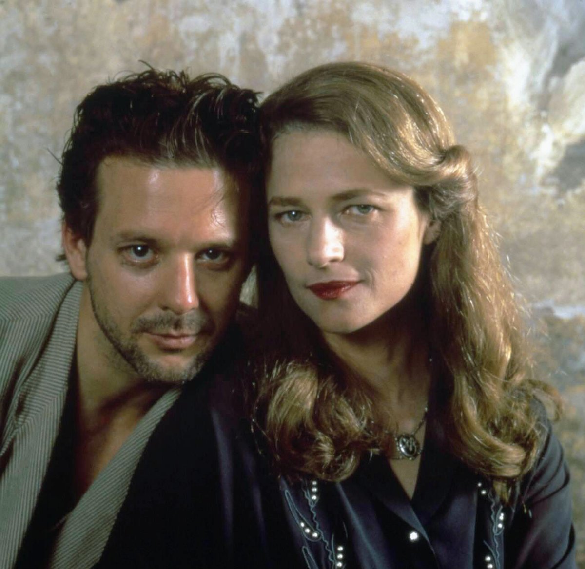 Charlotte Rampling y Mickey Rourke en "Angel Heart", dirigida por Alan Parker, 1987.