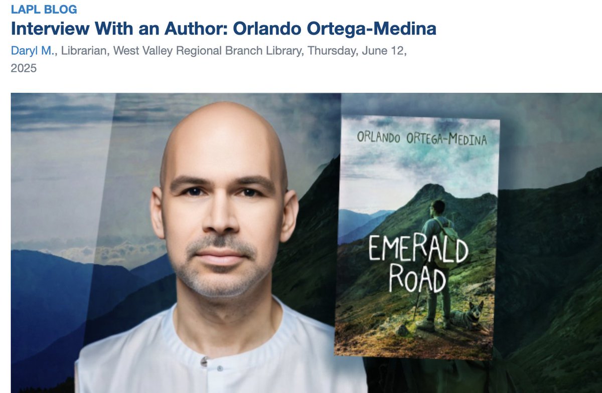Don’t miss this amazing Pride Month interview featuring Orlando Ortega-Medina and his incredible novel, Emerald Road, on the LA Public Library Blog! 

loom.ly/Cf7PUB0