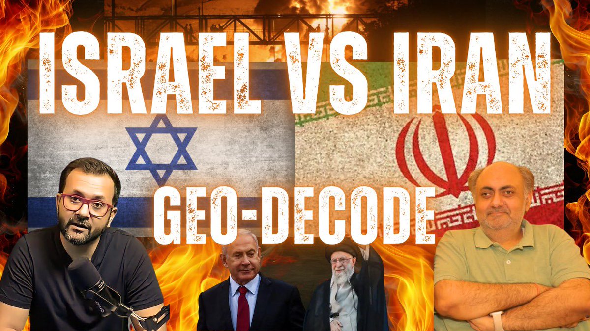 TheNavroopSingh's tweet photo. Our First episode on #Israel Vs #Iran loading tomorrow morning on #IndicSphere with @iAsura_ https://t.co/WQ7eUVxosa