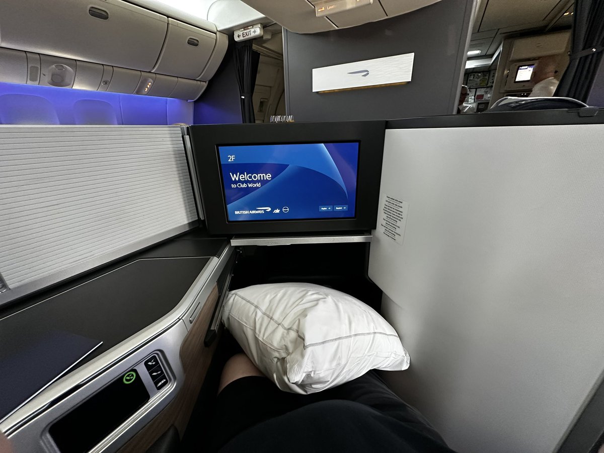 These new British Airways 777 Business Class seats are fantastic. Finally a good use for those airline miles :)