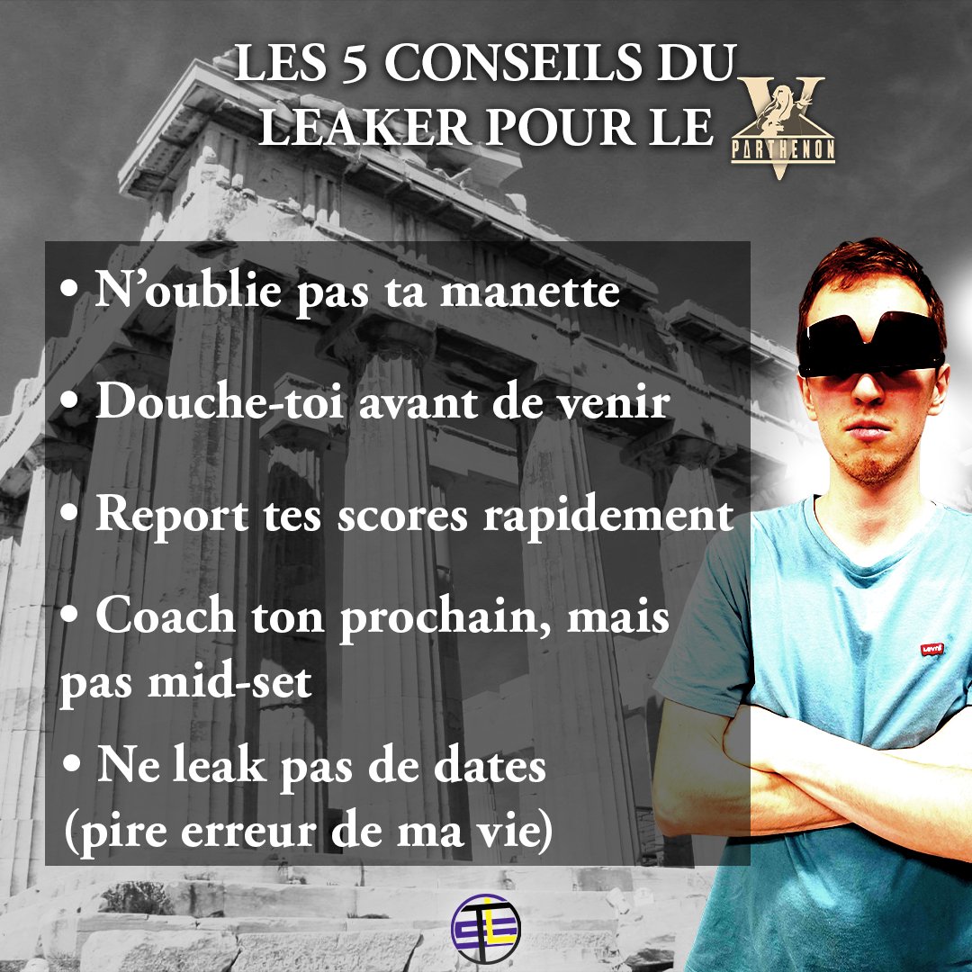 On a attrapé le leaker <a href="/TaLinEshSSB/">TLSE | TaLinEsh</a> et on lui a demandé de vous donner quelques conseils pour passer votre meilleur tournoi le 5 juillet !

Vous aussi, soyez exemplaires comme il l'est désormais 👏