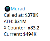 deg_ape's tweet photo. I gave you $TRUMP before it pumped 300X π₯
I gave you $TURBO before it pumped 200X π₯
I gave you $LNQ before it pumped 100X π₯
I gave you $MURAD before it pumps $90X π₯
and lot more recent WINS in my free TG community.
All you need is to join in & ape right away π https://t.co/sbiIZaUmsJ