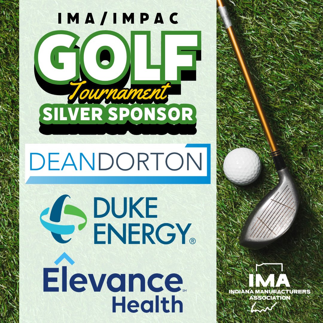 Join us in thanking our Silver Sponsors for the IMA/IMPAC Golf Tournament!
⛳️ <a href="/DeanDorton/">Dean Dorton</a> 
⛳️ <a href="/DukeEnergyIN/">Duke Energy Indiana</a> 
⛳️ <a href="/ElevanceHealth/">Elevance Health</a>