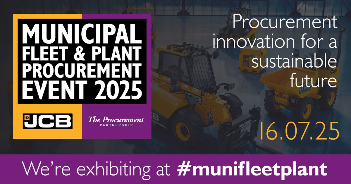 SpecialistFleet's tweet photo. We are attending the forthcoming Municipal Fleet & Plant Procurement Event #MFPPE on July 16 at @JCBmachines World HQ alongside @CTSHire.
https://t.co/vfE3Lgy3WY
The event is exclusive to #TPPL public sector delegates. 📧marketing@tppl.co.uk.
More info https://t.co/DeKtVX9Ghw https://t.co/BV9EuwNL3O