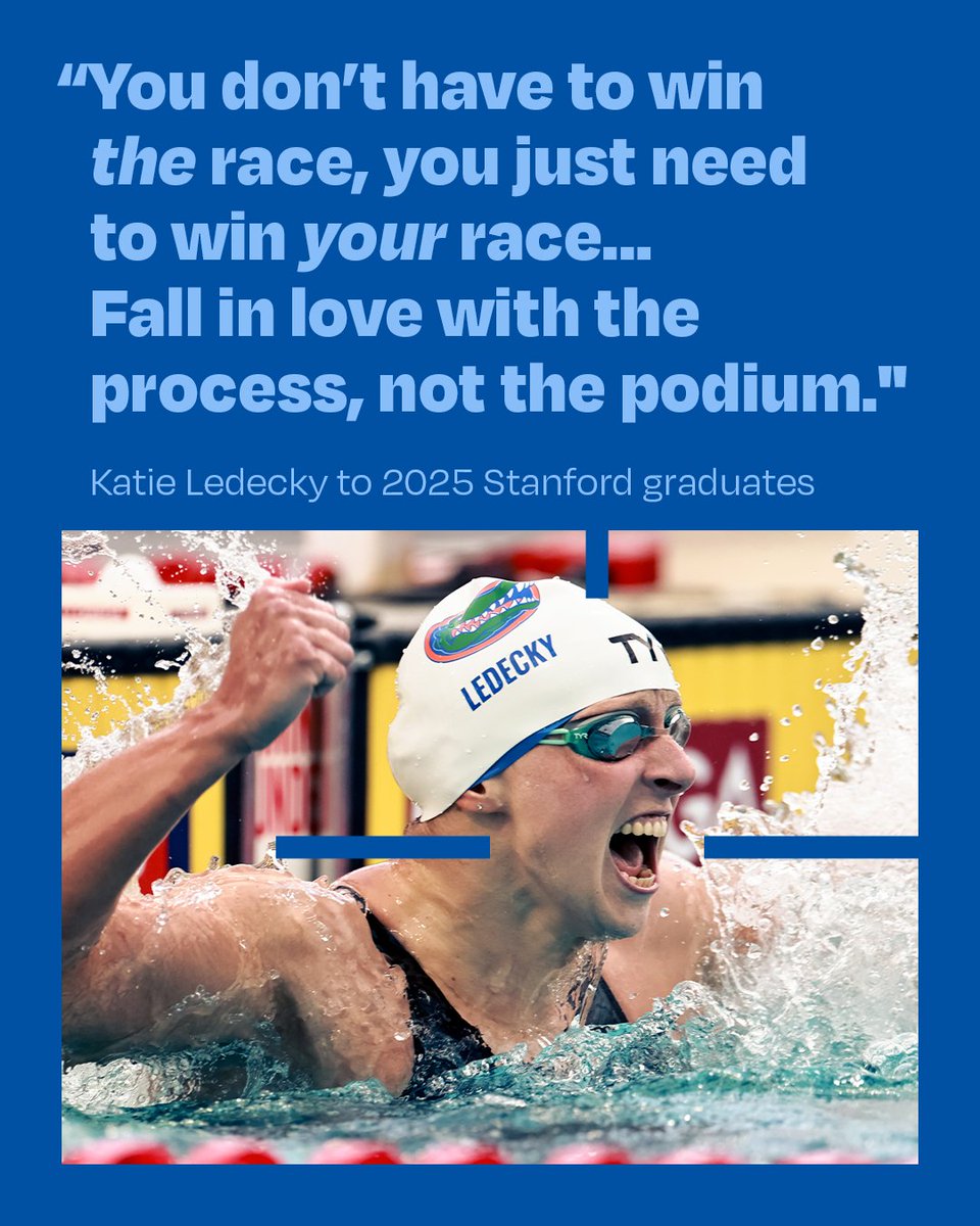 Katie Ledecky returned to Stanford, her alma mater, to deliver an inspiring commencement speech.🎓