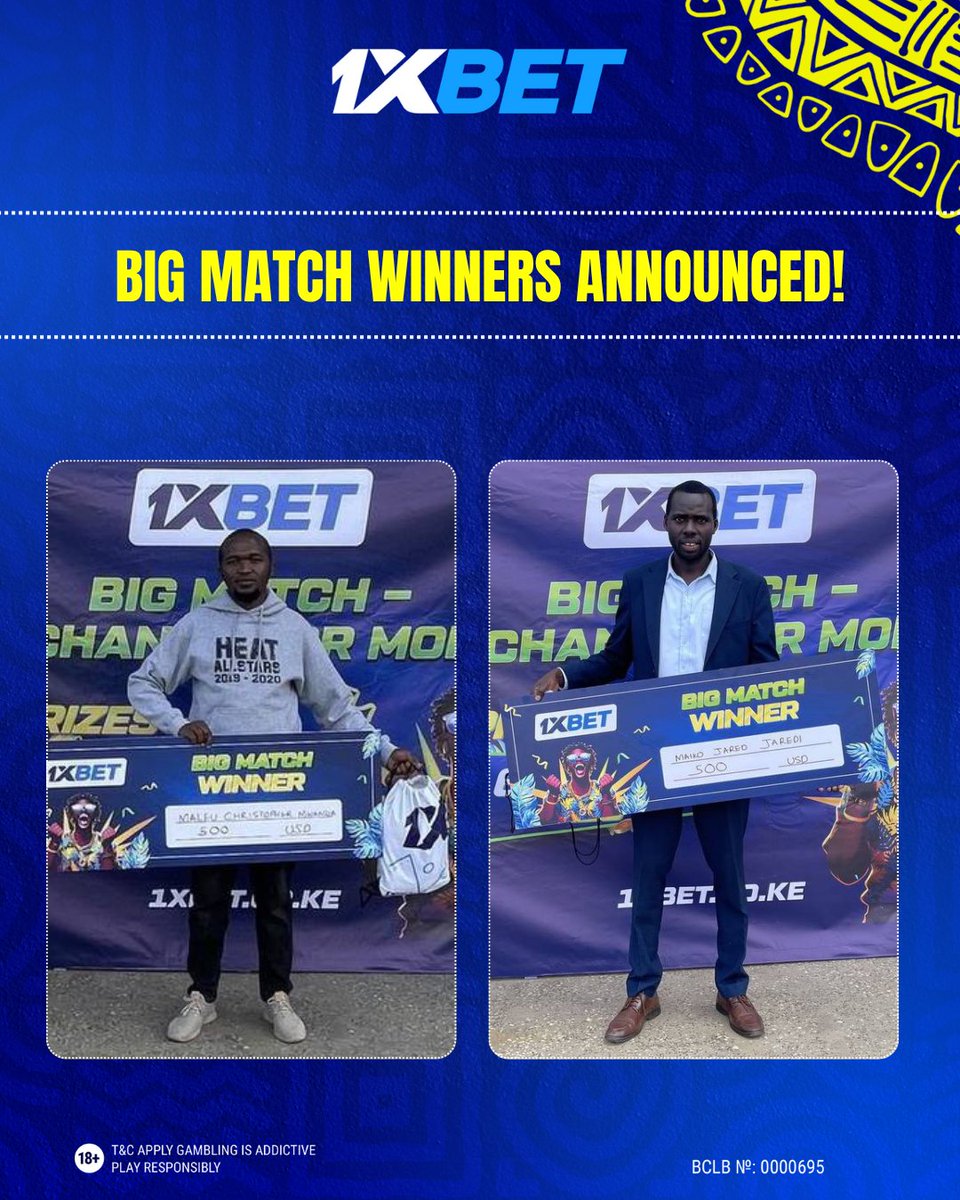 🎉 CONGRATS TO OUR BIG MATCH WINNERS! 🎉

You did it! 💥
Massive shoutout to all the lucky players who won cash prizes! 🎉👏

Your game, your passion, your rewards!
Stay tuned for more exciting promos – because with 1xBet, the thrill never stops! 🚀💙

#1xBet #BigMatch #Winners