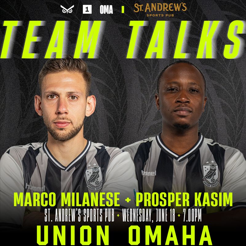 Our third Team Talk of 2025 is nigh!

Come on out to St. Andrews Pub on Wednesday at 7pm to chat with third-year Owl Marco Milanese and veteran newcomer Prosper Kasim!

#OneMeansAll