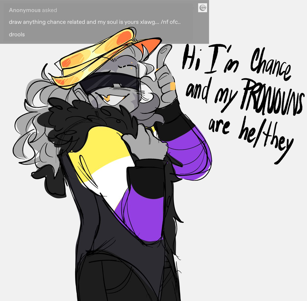 therevraevee's tweet image. Hi I’m nonbinary and these are my PRONOUNS
#forsaken #chance #twotime