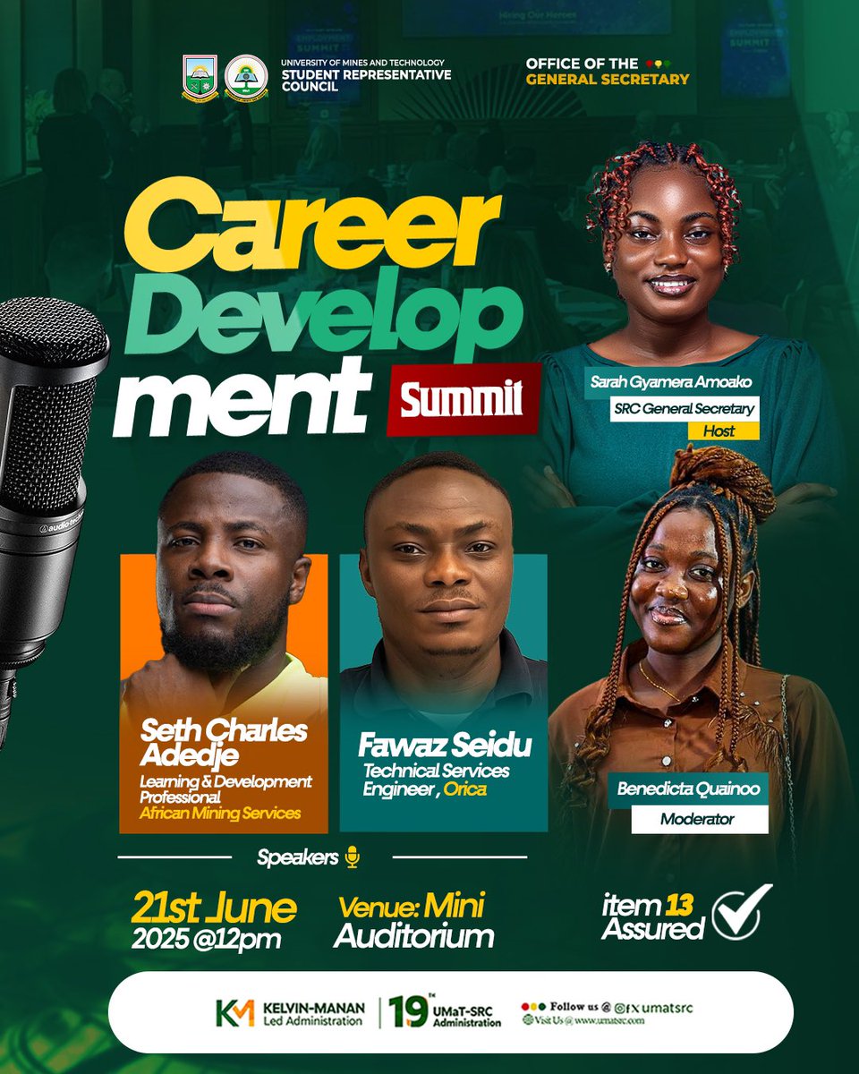 CAREER DEVELOPMENT SUMMIT

A must-attend event for students looking to take their careers to the next level.

Don't miss this opportunity to learn from industry experts and network

See you there!
