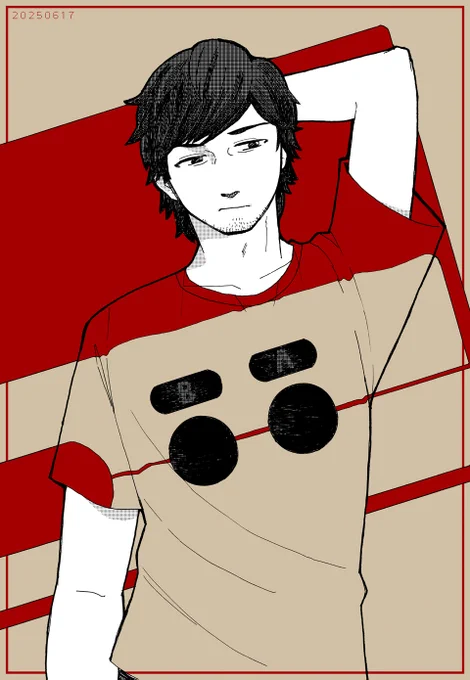 #レトロハードをカラーパレットにしてなかさんを描く ファミコンなかさん