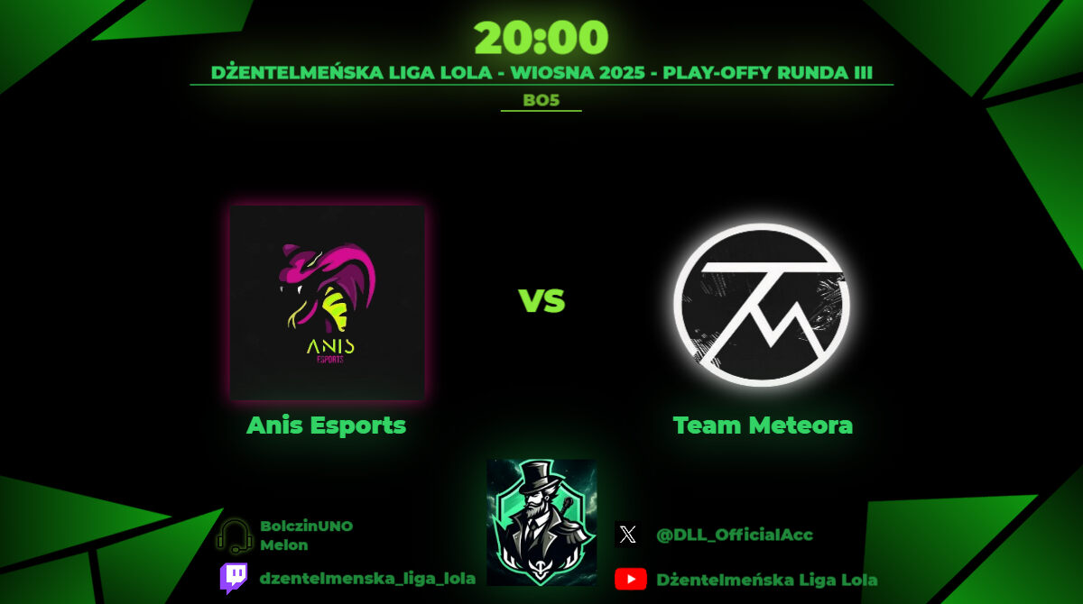 W poniedziałkowy wieczór mamy dla was 2 mecze. Zaczynamy od 2 ligi od 18:30 DVP vs VWG mecz skomentują Tabaka oraz Brzowska. Po zakończeniu meczu również stream z 1 ligi czyli mecz ANS vs TM który skomentują BolczinUNO oraz Melon. Niesamowite emocje gwarantowane