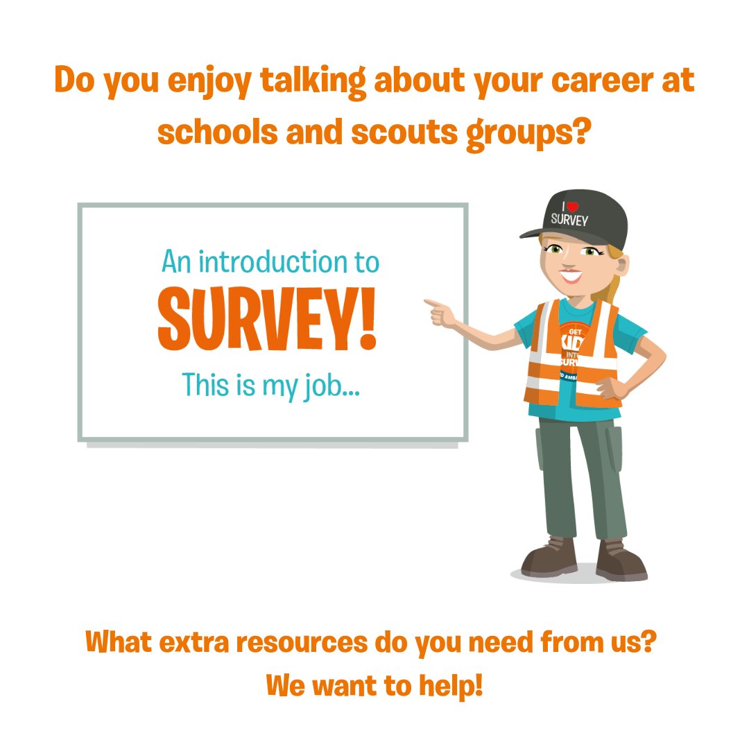It's our aim to make outreach as easy as possible!

We want to add more useful resources that are going to be used...

Let me know privately at erin@getkidsintosurvey.com or comment below :-)

#getkidsintosurvey #scouts #outreach #careers