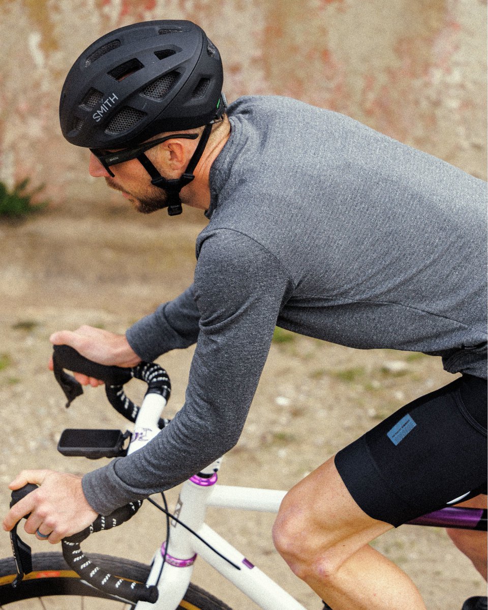 Polartec's tweet image. When the weather turns, the ride doesn’t end.
Ornot’s Merino Gravel Sweater, powered by Polartec®, adapts just like you do. Warm when wet. Cool when climbing. Soft, tough, built to last.
Made to move with the elements, not fight them.

 #Ornot #MadeToGoBeyond #MadeWithPolartec