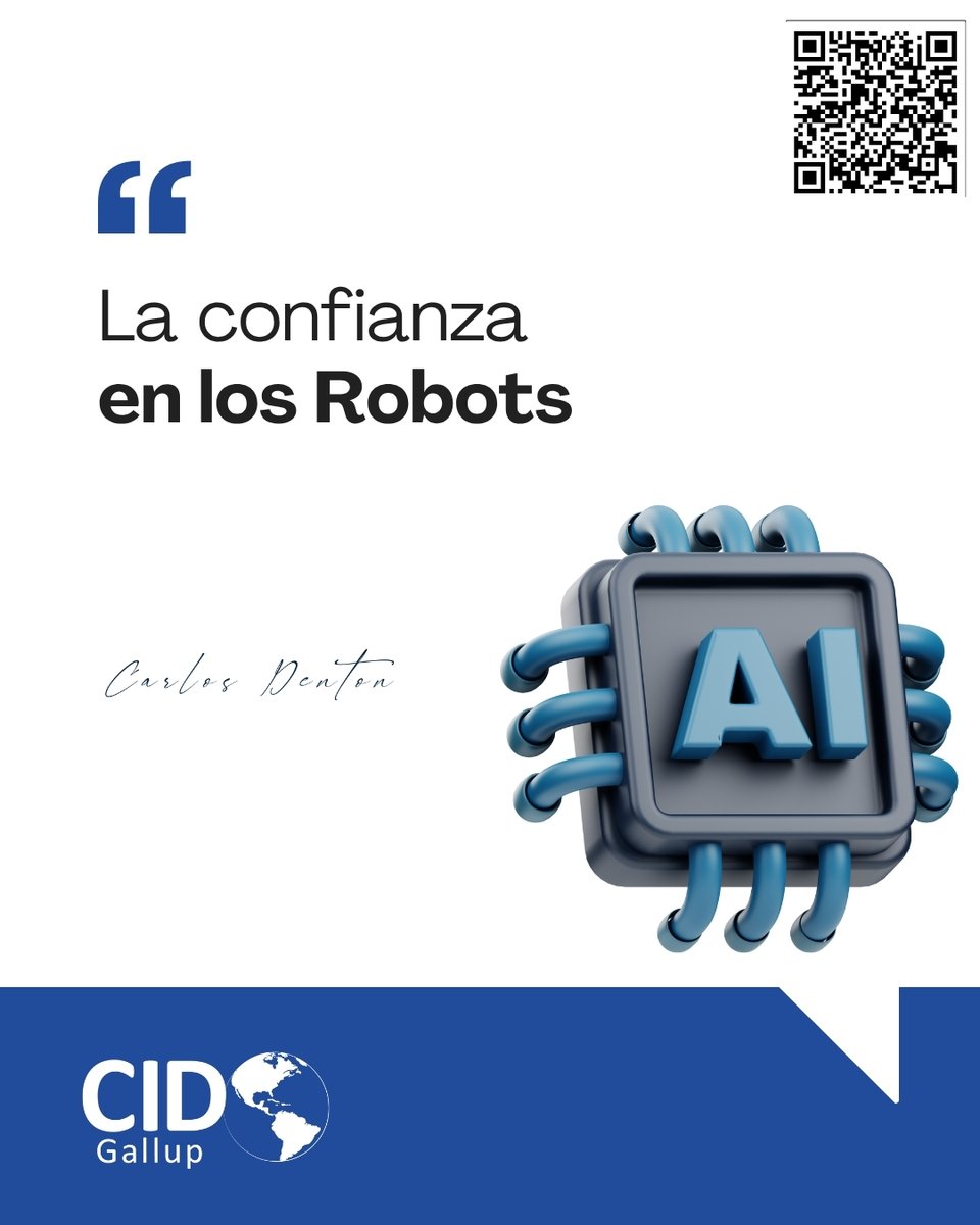 cidgallup's tweet image. El avance en la Inteligencia Artificial IA parece inevitable, pero aún hay escollos para los que nutren y promueven ese crecimiento. Uno de los impedimentos a la IA viene de la desconfianza del ser humano en estas máquinas.
-Carlos Denton
Ver columna completa en:…