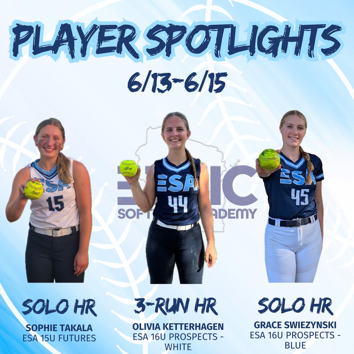 S/O to our ESA players for their standout performances this weekend! Keep up the hard work ladies!! 💪🔥