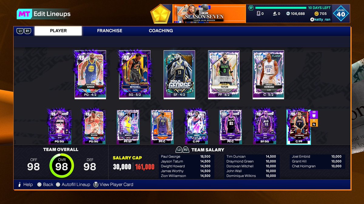 Post your MyTeam lineups 👀