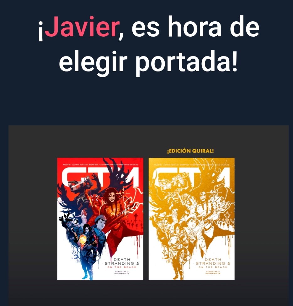 Me parece muy mal por parte de <a href="/GamesTribune/">GTM</a> que este mes no haya elección, y tenga que elegir por obligación una portada de Death Stranding 2. Y lo peor es que no puedo responder a vuestros e-mails.