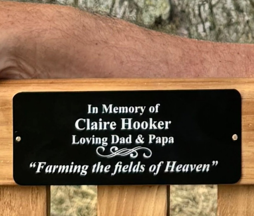It was a wonderful but heavy-hearted Father's Day, as I reflected on my own dad who passed away in February.  My 4 kids surprised me with a bench with a plaque.  

facebook.com/share/p/1C836Y…