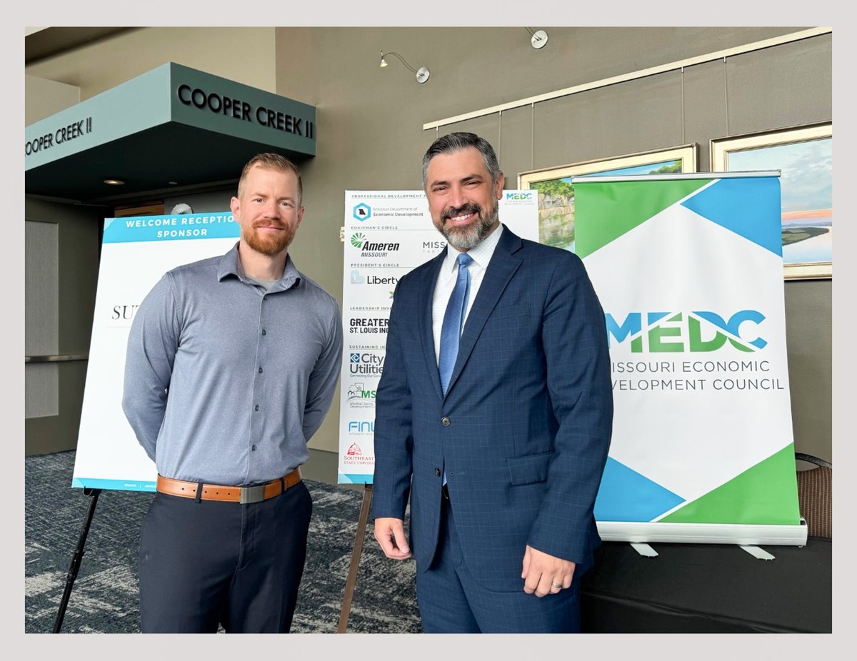 RD_Missouri's tweet image. Ben Baker, @RD_Missouri State Director attended the MO Economic Development Council Conference and shared information about @USDA RD programs with Missouri economic developers and leaders. Thank you, Brandon @MissouriEDC, for the opportunity to share our story! #rural