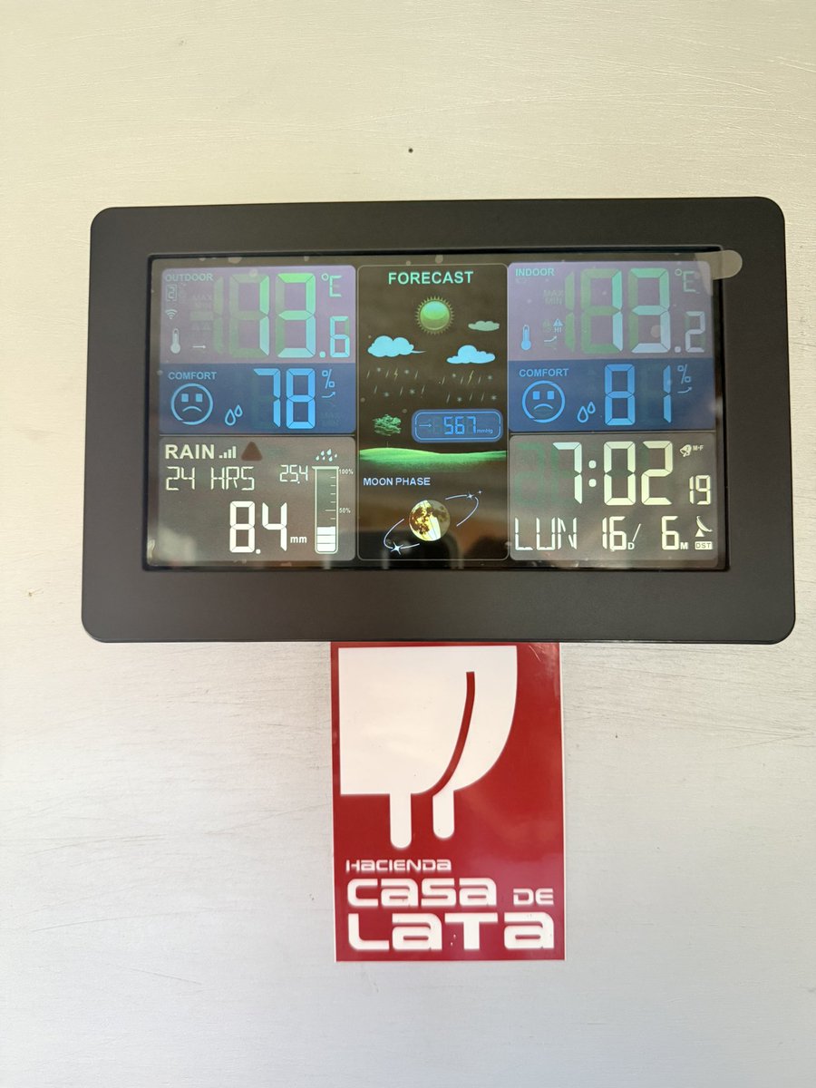 CasadeLata's tweet photo. 8.4 mm la pluviómetria de ayer domingo 15 de junio en @CasadeLata https://t.co/pDw5TW1iSu