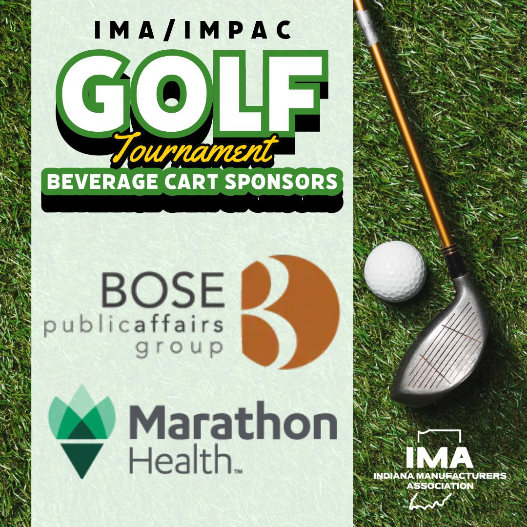 We appreciate each of our Beverage Cart Sponsors for the IMA/IMPAC Golf Tournament!
⛳️ <a href="/BosePAG/">Bose Public Affairs</a> 
⛳️ <a href="/MarathonHealth/">Marathon Health</a>