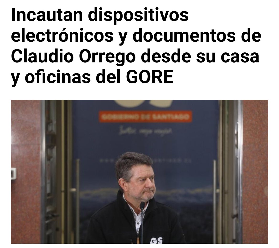 Allanan oficinas y casa de gobernador Claudio Orrego… ¿Y el gobierno? 🤫😶🤐