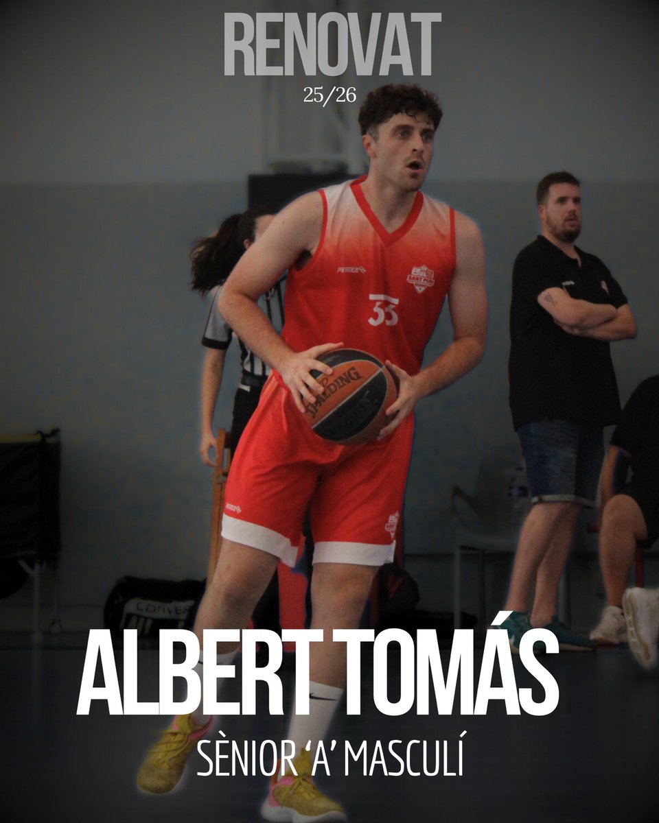 🔴 𝗟’𝗔𝗟𝗕𝗘𝗥𝗧? 𝗨𝗡𝗔 𝗠𝗘́𝗦! 

🥵 L’Albert Tomás seguirà una temporada més al Sant Pere

💪🏽 Orgull, experiencia i qualitat de sobra per jugar a Primera Catalana

❤️ T’esperem a l’agost amb 𝚖𝚘𝚕𝚝𝚎𝚜 ganes, Albert

#SomVermells | #SantPere