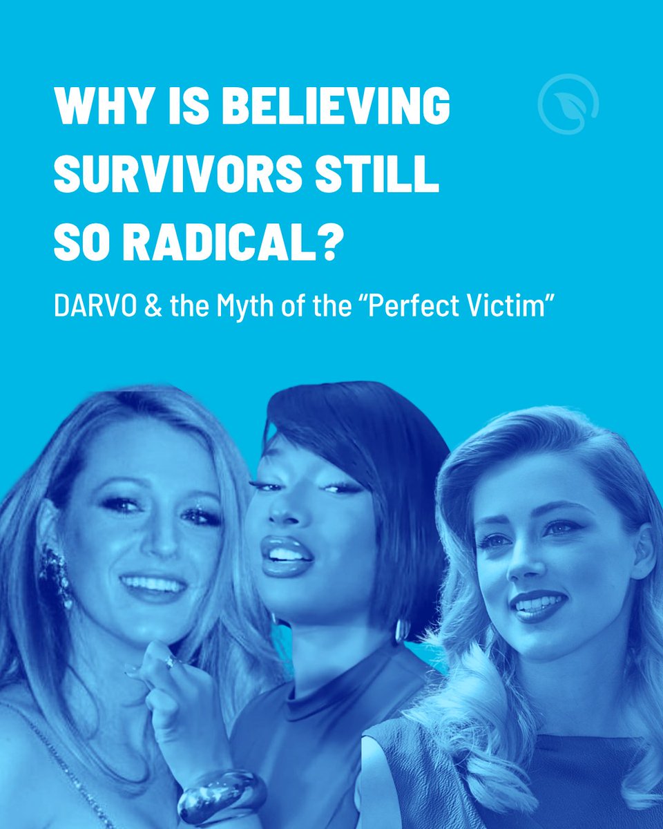 SFFNY's tweet image. What do Blake Lively, Megan Thee Stallion, and Amber Heard have in common?
When they spoke out about abuse, the internet rallied to discredit and punish them.
A response pattern known as #DARVO (Deny, Attack, Reverse Victim and Offender) and the myth of the “perfect victim”…