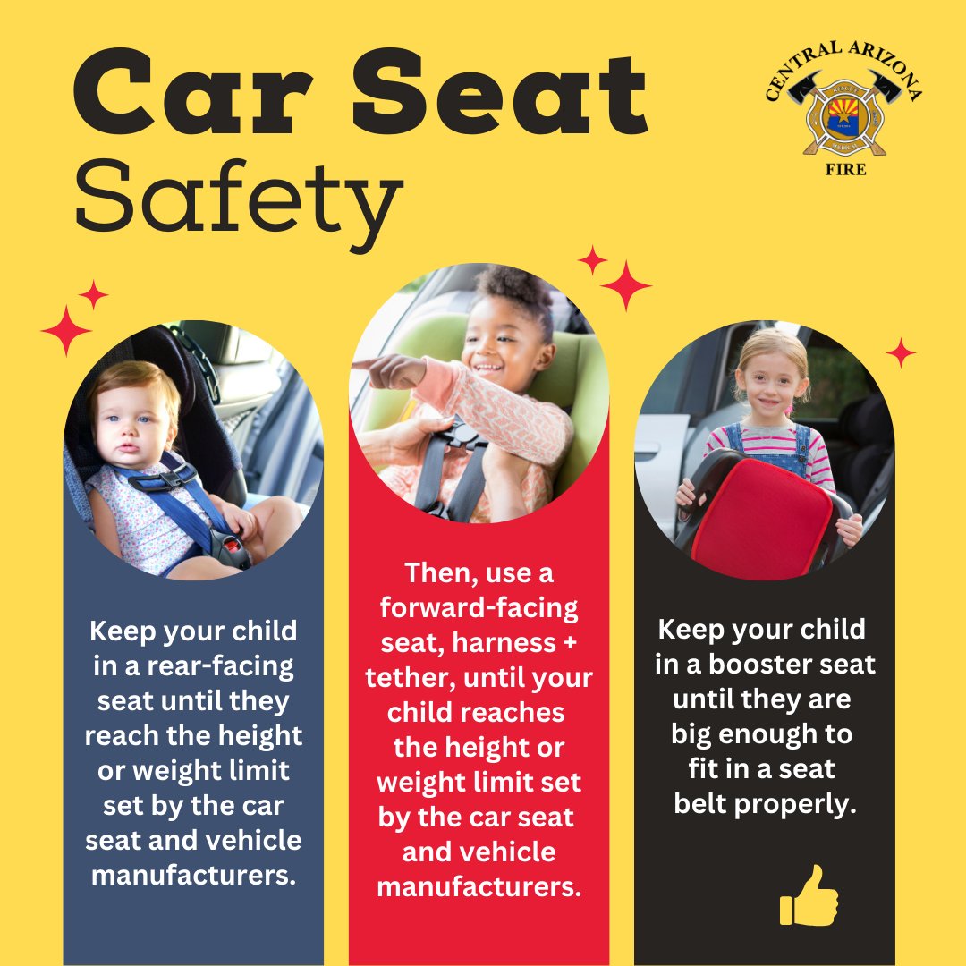 CAR SEAT SAFETY: Keep your child in a rear-facing car seat until they have reached the height or weight limit set by the car seat and vehicle manufacturers. Learn more: nhtsa.gov/vehicle-safety… #CarSeat #CarSeatSafety