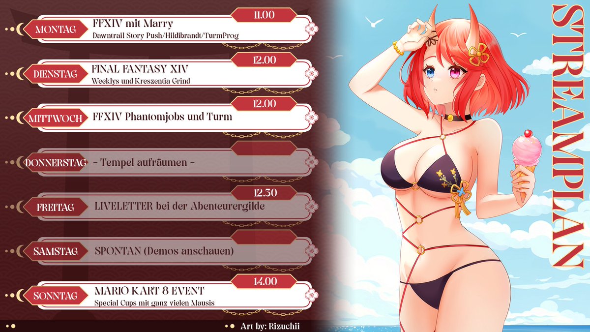 Streamplan sollte ich auch mal Posten :D