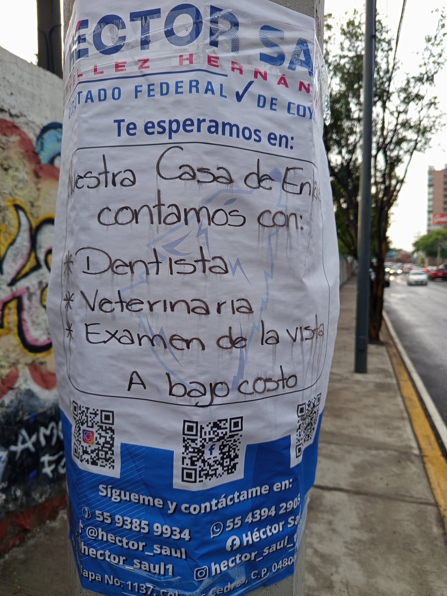 @soymoli (@soymolid) on Twitter photo Algunos servicios médicos que ofrecen a bajo costo en #Coyoacan incluyendo el #Veterinario.
Desconozco costos y calidad del servicio, pero ahí está por si alguien ocupa y nos quiere compartir su experiencia
<a href="/hector_saul1/">Héctor Saúl</a> Algunos servicios médicos que ofrecen a bajo costo en #Coyoacan incluyendo el #Veterinario.
Desconozco costos y calidad del servicio, pero ahí está por si alguien ocupa y nos quiere compartir su experiencia
<a href="/hector_saul1/">Héctor Saúl</a>
