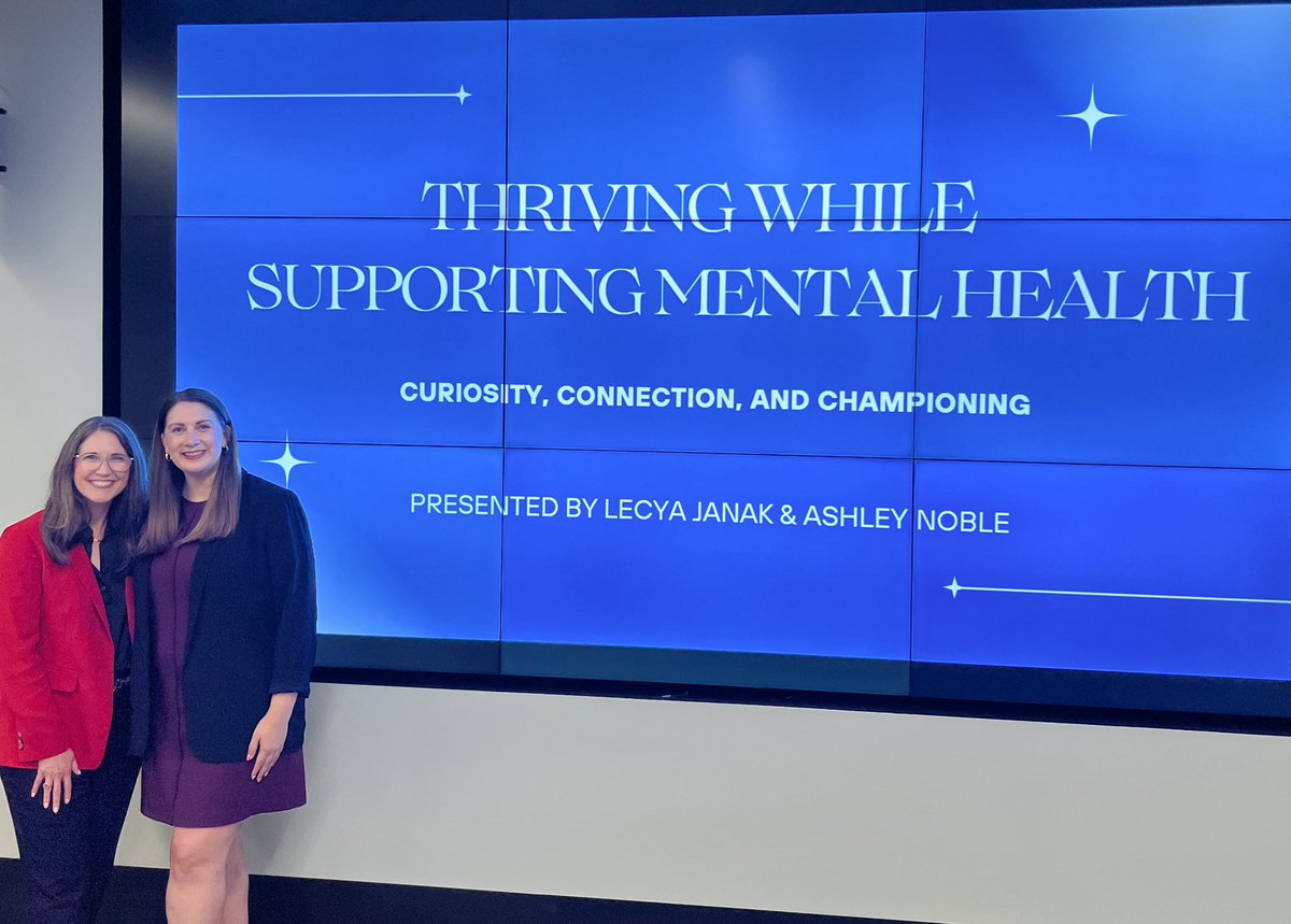Lecya Janak and Ashley Noble presented at the Caring for Every Mind conference hosted by <a href="/Region10ESC/">Region 10 ESC</a>.  It was a great opportunity to share about curiosity, connection, &amp; championing, and how that results in success for students and staff!