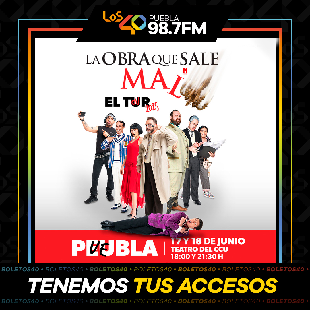 ¡Tenemos tus accesos para #LaObraQueSaleMal ! 🎭🧐
La obra donde todo lo que podría salir mal... SALE PEOR. 🤦‍♀️🤦

😎DINAMICA EN FACEBOOK 😎

📍 17 y 18 de junio en el Teatro del CCU • Puebla