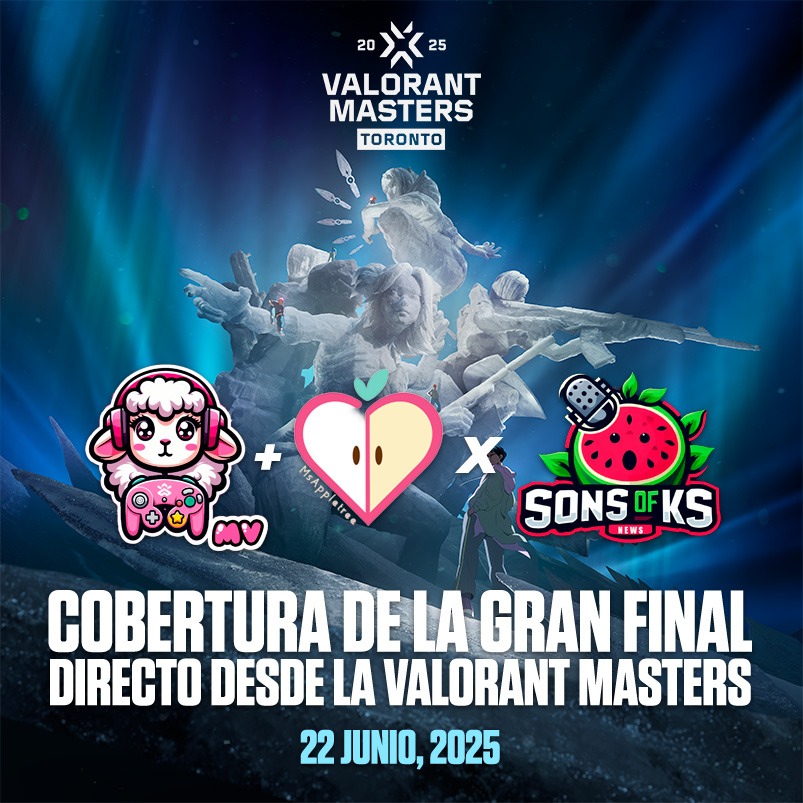 Aquí la noticia del año <a href="/SonsOfKS/">Sons of KS</a> nos lleva a Toronto a cubrir la #VALORANTMasters pero no voy sola me acompaña la maravillosa <a href="/MsAppletreeTV/">MsAppletree 🍎 Caster/Host 🎙 #VCTGameChangers</a> estaremos como corresponsales atentos a las redes de SonsofKS para todo gente 😉❤️

#VALORANT