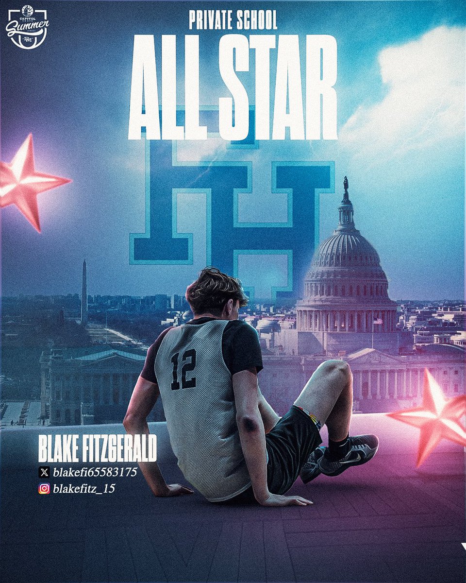 Congratulations to Blake Fitzgerald on being selected to the 2025 Capitol Hoops Summer League All-Star Game!

Blake will represent Flint Hill for the Private School All-Stars

Ticket link: my.hometownticketing.com/agency/88d46de…

Tuesday, June 17th at 7:15
DeMatha HS