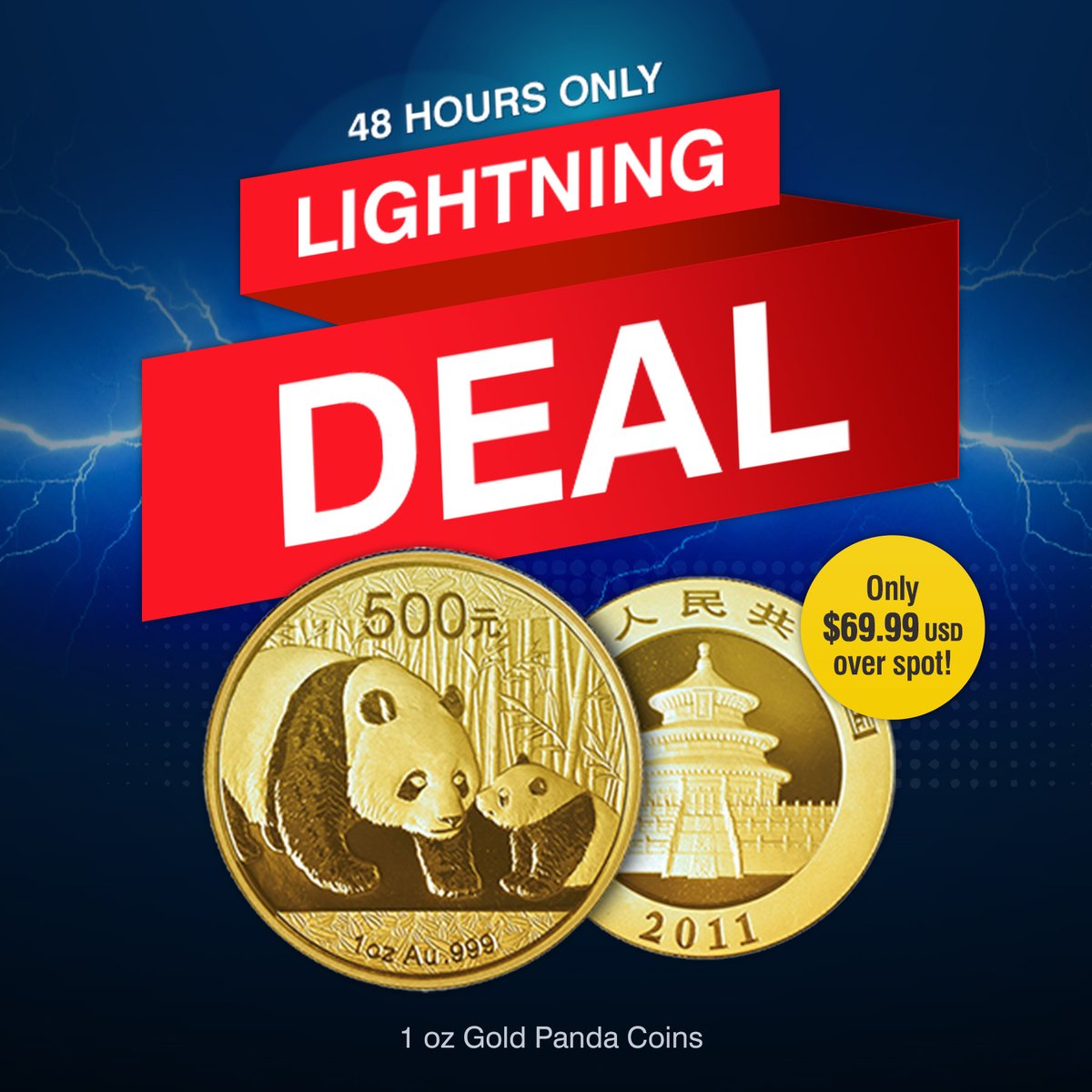Blink and it’s gone.
For 48 hours only, our Gold Pandas are making a special appearance! From June 17–18, grab this 1 oz beauty for just $69.99 USD over spot.

🐼 online.kitco.com/buy/2620🐼

Cute face. Serious gold.

#LightningDeal #GoldPanda #GoldSale #KitcoDeals #PreciousMetals