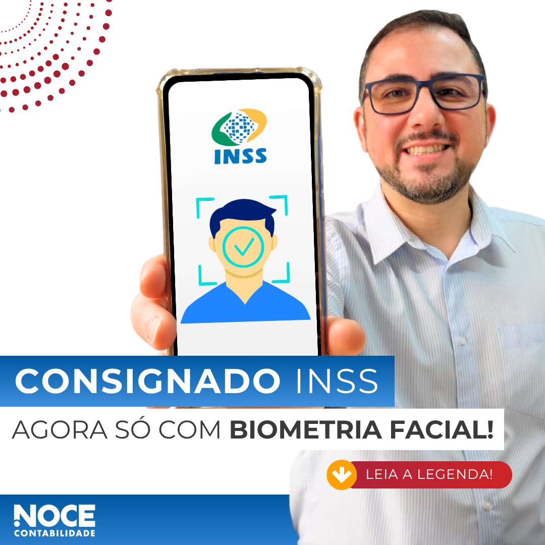 NoceContabil's tweet image. Agora, para contratar empréstimo consignado pelo INSS, será obrigatória a biometria facial!

A medida foi adotada para evitar fraudes e golpes para quem recebe benefícios do INSS.

✅ A verificação será feita por meio do aplicativo Meu INSS ou por bancos integrados ao sistema.