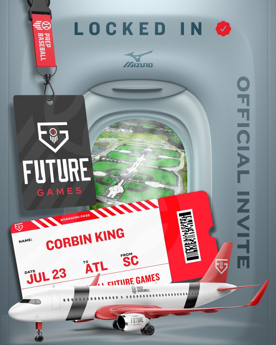 CorbinKing24's tweet image. It’s such an honor and blessing to be invited to the 2025 Future Games! Thank you @PrepBaseball_SC 

#TeamSC #PBFG25