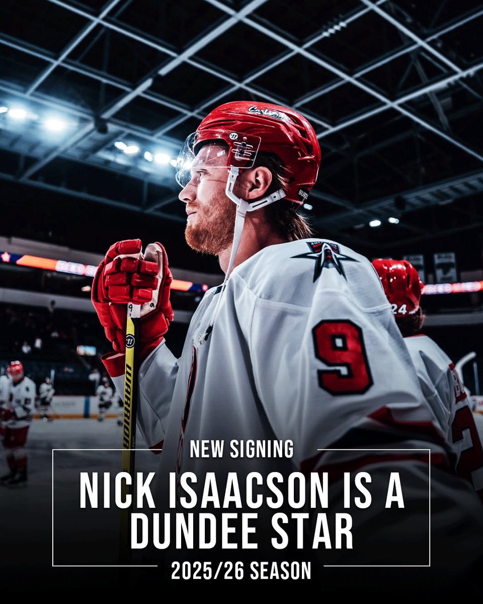 🤝 Nick Isaacson is Dundee bound 

Nick is our 12th signing of the summer and adds to our growing roster for the 2025/26 season 🙌

Leave a comment to let us know how you’re feeling Stars fans 💬

#COYStars