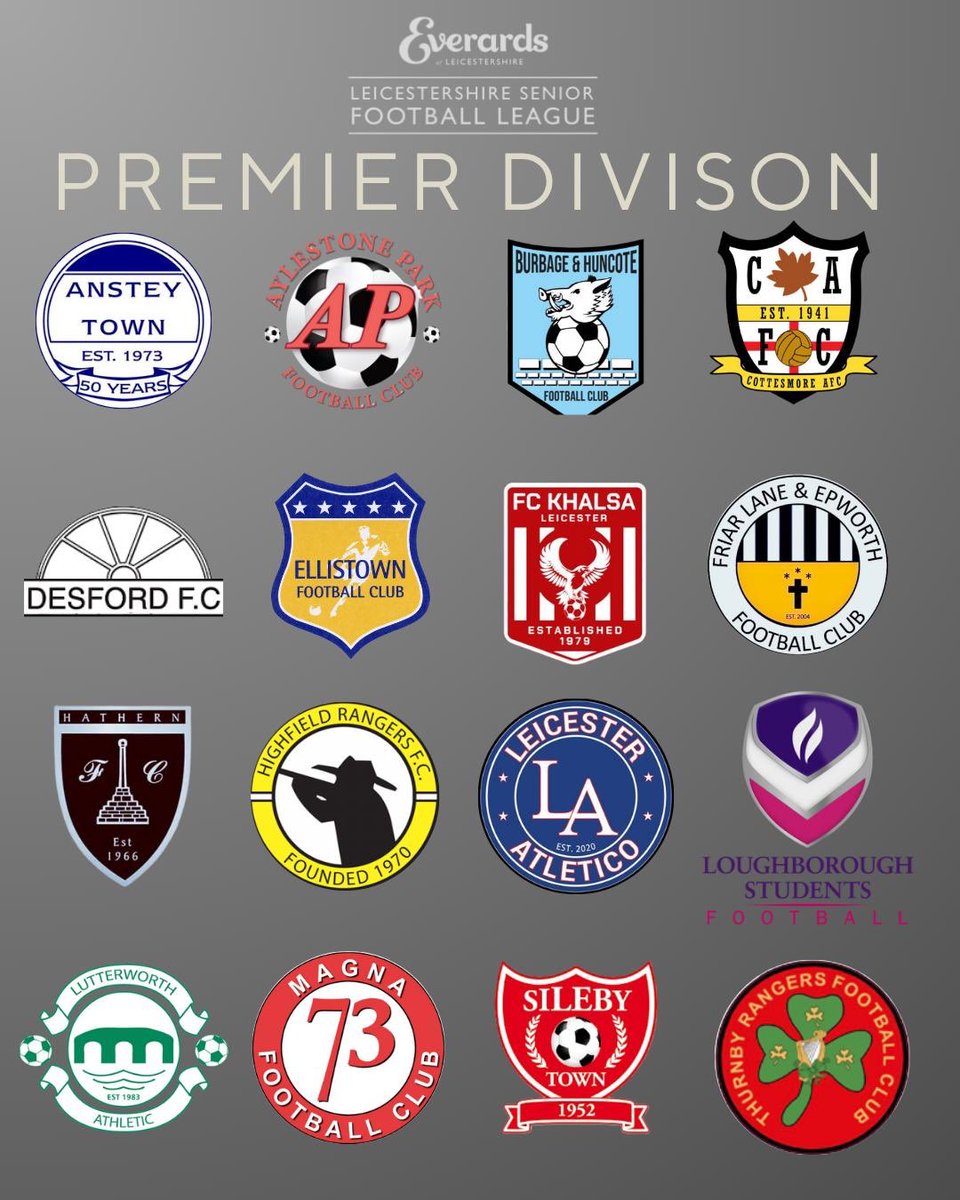Magna 73 FC (@magna73fc) on Twitter photo Senior premier -
<a href="/AnsteyTownFC/">Anstey Town FC (C)</a>
<a href="/officialAPFC/">Aylestone Park FC</a>
<a href="/BOBFC13/">Burbage & Huncote FC</a>
<a href="/Cottesmoreafc/">Cottesmore AFC</a>
<a href="/DesfordFC/">Desford Football Club</a>
<a href="/EllistownFC/">Ellistown FC</a>
<a href="/FCKhalsa/">FC Khalsa GAD</a>
<a href="/thelanefc/">FriarLane&Epworth FC</a>
<a href="/HathernFC/">Hathern FC</a>
<a href="/HighfieldRange1/">Highfield Rangers Official</a>
<a href="/LeicAtleticofc/">Leicester Atletico Fcπ΄βͺ</a>
<a href="/LboroSport/">Loughborough Sport</a>
<a href="/LutterworthAFC/">Lutterworth Athletic Football Club</a>
<a href="/_STFC/">Sileby Town FC</a>
<a href="/ThurnbyRangers2/">Thurnby Rangers</a>
<a href="/officialLSL1/">official LSL</a>
#UTM Senior premier -
<a href="/AnsteyTownFC/">Anstey Town FC (C)</a>
<a href="/officialAPFC/">Aylestone Park FC</a>
<a href="/BOBFC13/">Burbage & Huncote FC</a>
<a href="/Cottesmoreafc/">Cottesmore AFC</a>
<a href="/DesfordFC/">Desford Football Club</a>
<a href="/EllistownFC/">Ellistown FC</a>
<a href="/FCKhalsa/">FC Khalsa GAD</a>
<a href="/thelanefc/">FriarLane&Epworth FC</a>
<a href="/HathernFC/">Hathern FC</a>
<a href="/HighfieldRange1/">Highfield Rangers Official</a>
<a href="/LeicAtleticofc/">Leicester Atletico Fcπ΄βͺ</a>
<a href="/LboroSport/">Loughborough Sport</a>
<a href="/LutterworthAFC/">Lutterworth Athletic Football Club</a>
<a href="/_STFC/">Sileby Town FC</a>
<a href="/ThurnbyRangers2/">Thurnby Rangers</a>
<a href="/officialLSL1/">official LSL</a>
#UTM