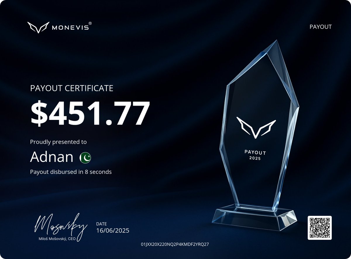 monevis's tweet image. Payout in 8 seconds after request? ✅
✅ New instant funding model without challenges
✅ Own Web3 payout system with average 10 seconds payout time on Arbitrum
✅ Fully automated payouts
Do you need anything more? Try out yourself now with 50% discount - code INSTANT
Instant…
