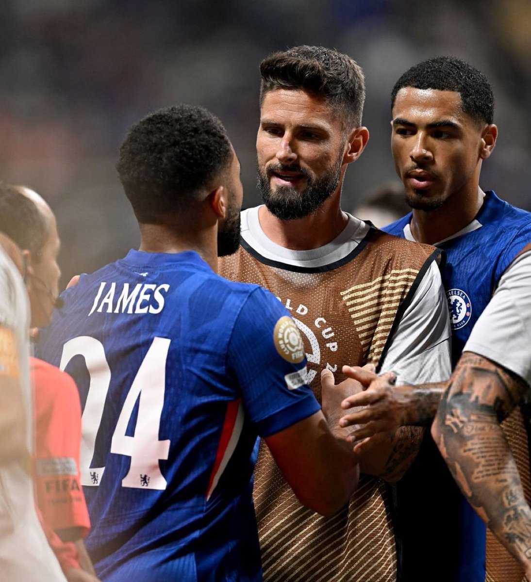 Reece James and Olivier Giroud 💙