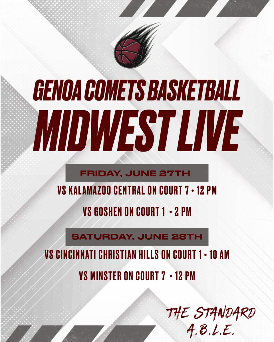 🚨MIDWEST LIVE SCHEDULE 🚨