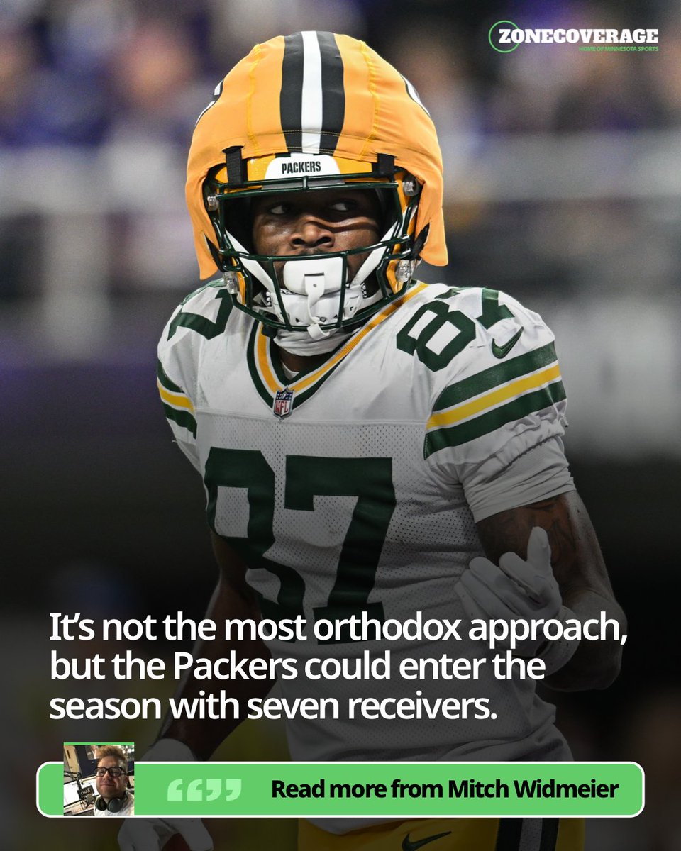 Zone Coverage (@zonecoveragemn) on Twitter photo As we wait for training camp to kick off on July 23, .<a href="/m_widmeier/">Mitchell Widmeier</a> is here to predict the #Packers' 53-man roster.
His prediction has a unique twist.
Read more:
zonecoverage.com/2025/packers/s… As we wait for training camp to kick off on July 23, .<a href="/m_widmeier/">Mitchell Widmeier</a> is here to predict the #Packers' 53-man roster.
His prediction has a unique twist.
Read more:
zonecoverage.com/2025/packers/s…