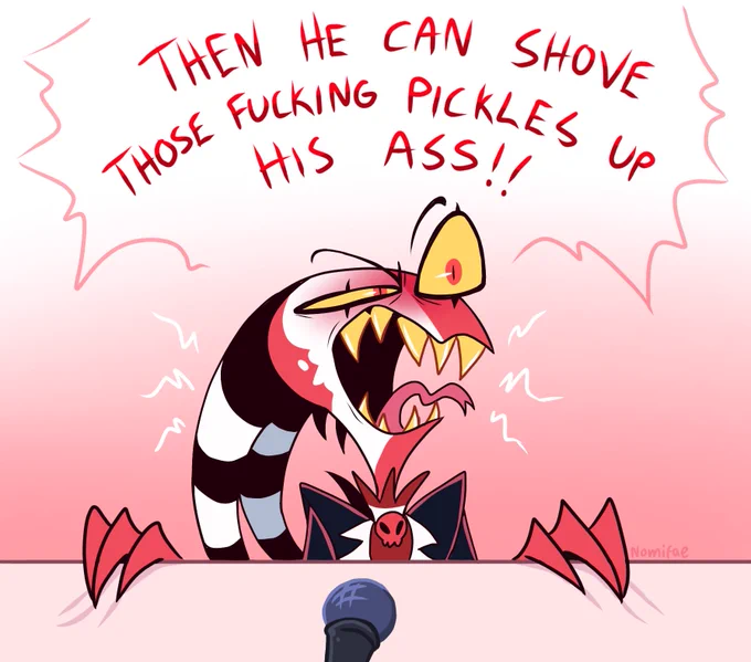 NO PICKLES #RadioStatic #HazbinHotelFanart #HelluvaBoss