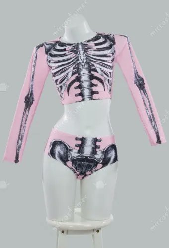 Skull Pattern Pink Bathing Suit was just gifted to Mommy by  uhmlost via Throne. What are you waiting for to open your wallet for Mommy? throne.com/b2buny #Wishlist #Throne