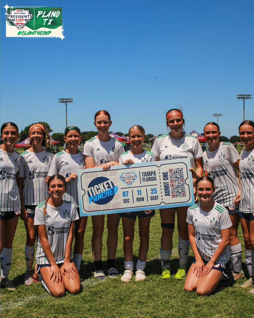 USYouthSoccer's tweet photo. Finals? Yeah, we’re ready at Southern Presidents Cup. 😤
Big plays, big energy. Let’s finish strong. 💪

#ClaimTheCup #WeAreYouthSoccer https://t.co/DTlCdEd02r