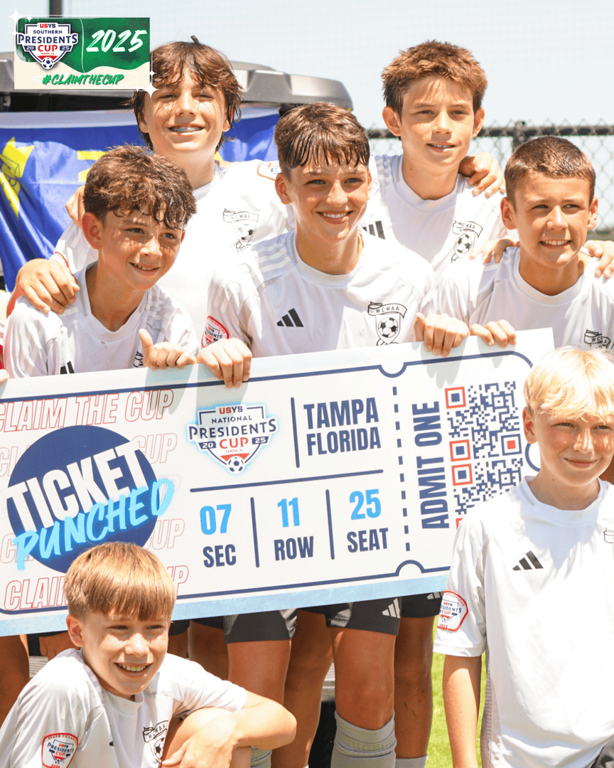 USYouthSoccer's tweet photo. Finals? Yeah, we’re ready at Southern Presidents Cup. 😤
Big plays, big energy. Let’s finish strong. 💪

#ClaimTheCup #WeAreYouthSoccer https://t.co/DTlCdEd02r