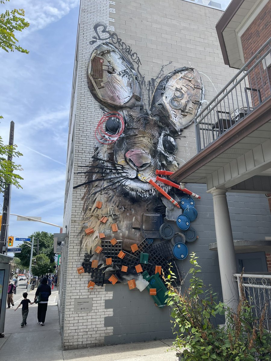 Cool wall art in downtown Toronto.